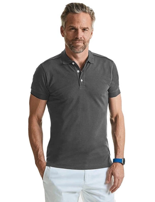 Koszulka polo męska Stretch Polo w kolorze ciemny szary Russell
