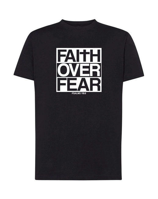 Koszulka męska FAITH OVER FEAR t-shirt wiara