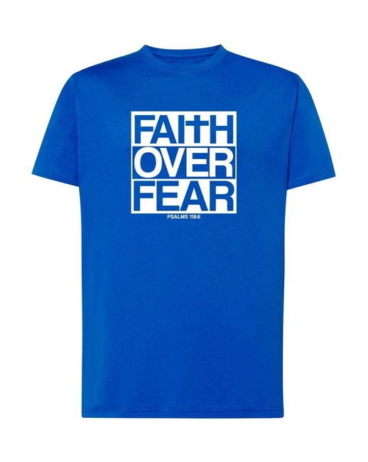 Koszulka męska FAITH OVER FEAR t-shirt wiara