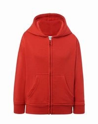 Bluza dziecięca ROZPINANA z kapturem czerwona JHK