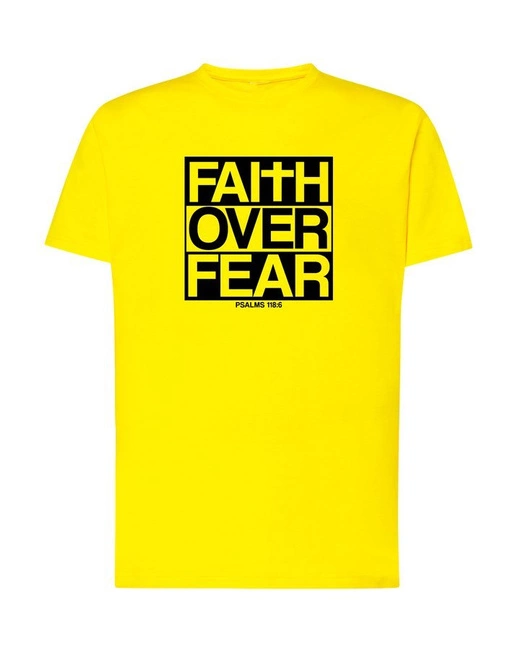 Koszulka męska FAITH OVER FEAR t-shirt wiara