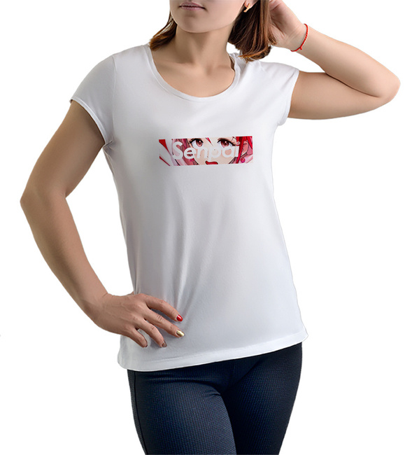 Koszulka damska biała ANIME manga SENPAI t-shirt