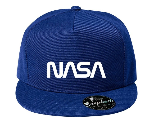 MODNA czapka z daszkiem 5P RAP - NASA kolor niebieski