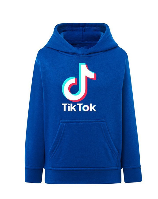 Bluza dziecięca z kapturem Tik Tok - duża kieszeń