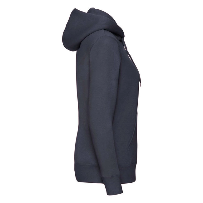 Bluza damska rozpinana Hooded Premium w kolorze ciemnogranatowym Fruit of the Loom