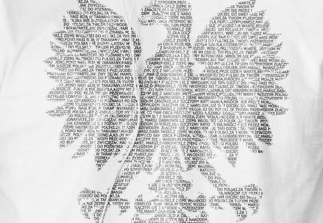 Koszulka męska ORZEŁ Z HYMNEM POLSKI