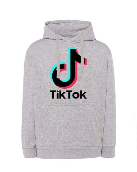 Bluza dresowa z nadrukiem TikTok męska