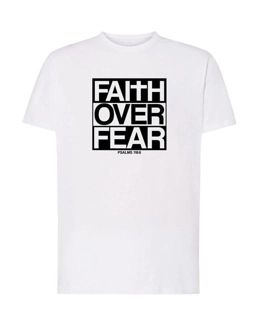 Koszulka męska FAITH OVER FEAR t-shirt wiara