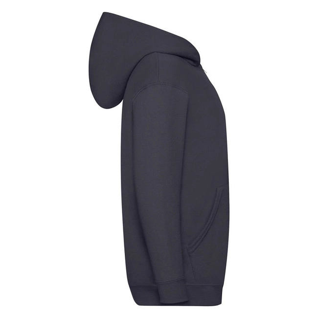 Ciemnogranatowa bluza dziecięca zapinana Classic Hooded Fruit of the Loom
