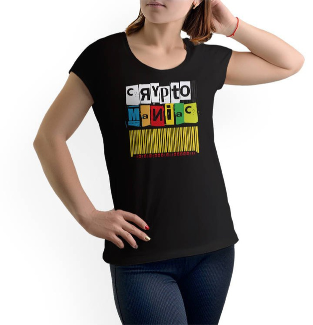 Koszulka damska CRYPTOMANIAC t-shirt krypto