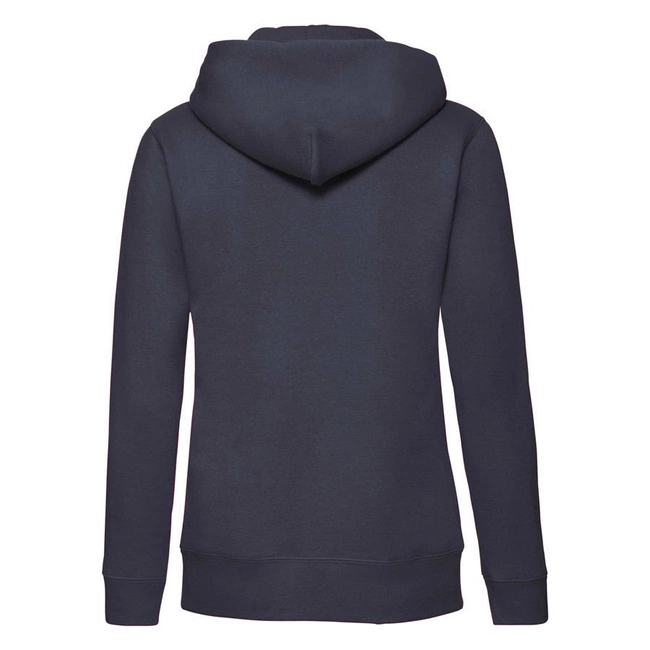 Bluza damska rozpinana Hooded Premium w kolorze ciemnogranatowym Fruit of the Loom