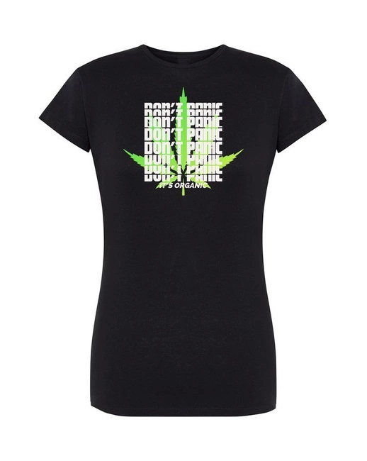 T-shirt damski DON'T PANIC koszulka CANNABIS
