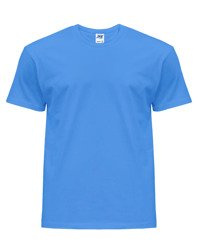 Koszulka męska z krótkim rękawem azurowa | JHK Regular T-Shirt Man - efektBHP.pl