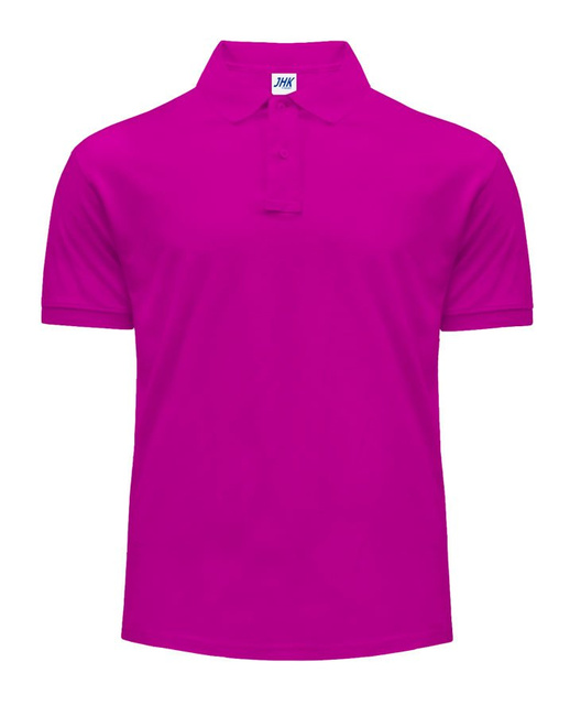 Polówka męska polo Regular 210g JHK fuksja