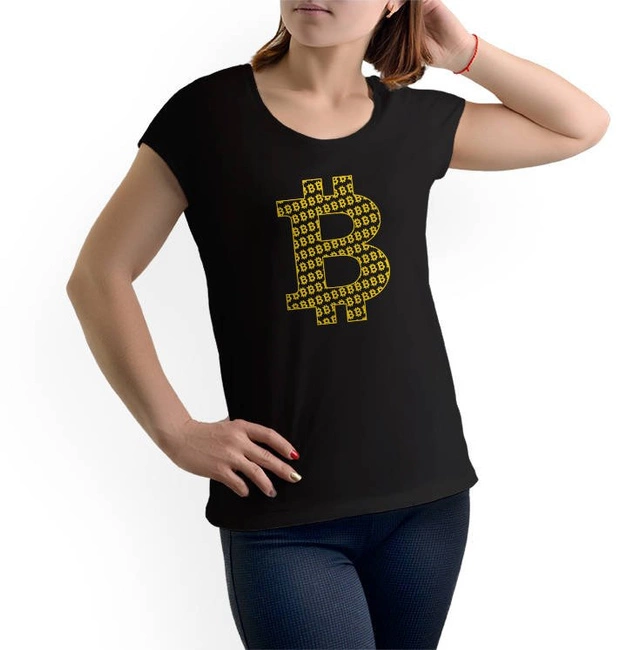 T-shirt damski BITCOIN koszulka kryptowaluty 