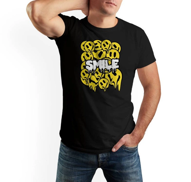 Koszulka męska SMILE t-shirt z nadrukiem