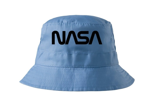BAWEŁNIANY kapelusik NASA bucket hat KAPELUSZ błękitny