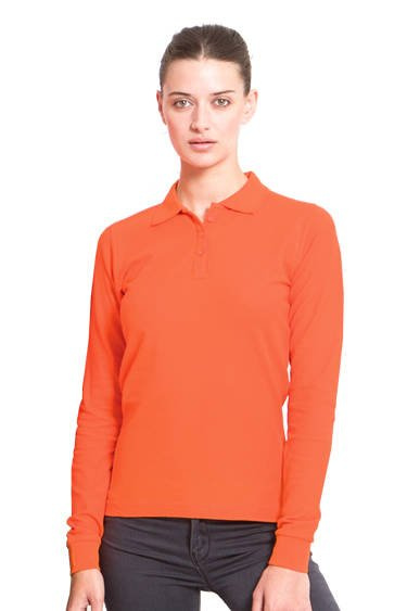 Polo damskie Z DŁUGIM RĘKAWEM Regular JHK