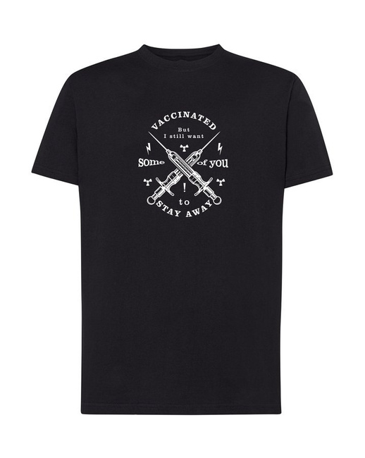 Koszulka męska VACCINATED t-shirt szczepionka