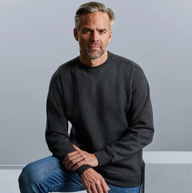 Bluza męska Authentic Melange carbon melanż Russell