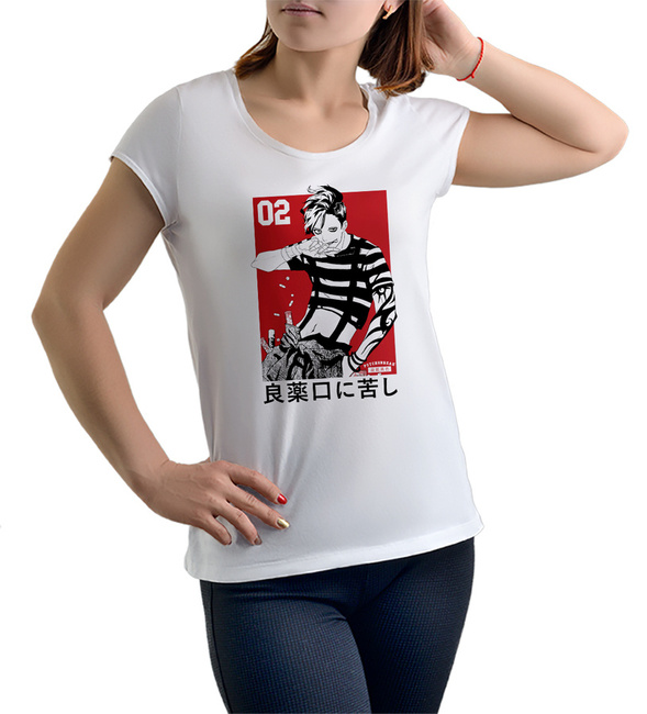 Koszulka damska biała ANIME manga PSYCHO t-shirt