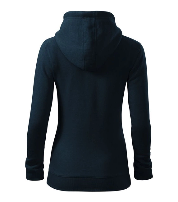 Bluza damska rozpinana z kapturem TRENDY ZIPPER granatowa MALFINI