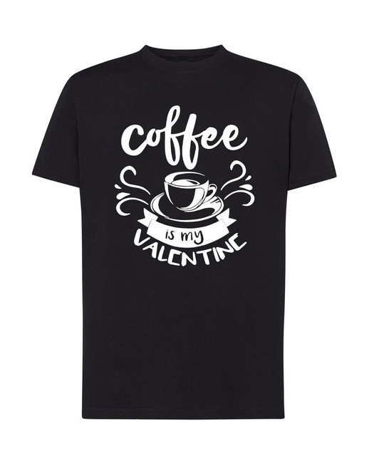 Koszulka męska na Walentynki COFFEE IS MY VALENTINE