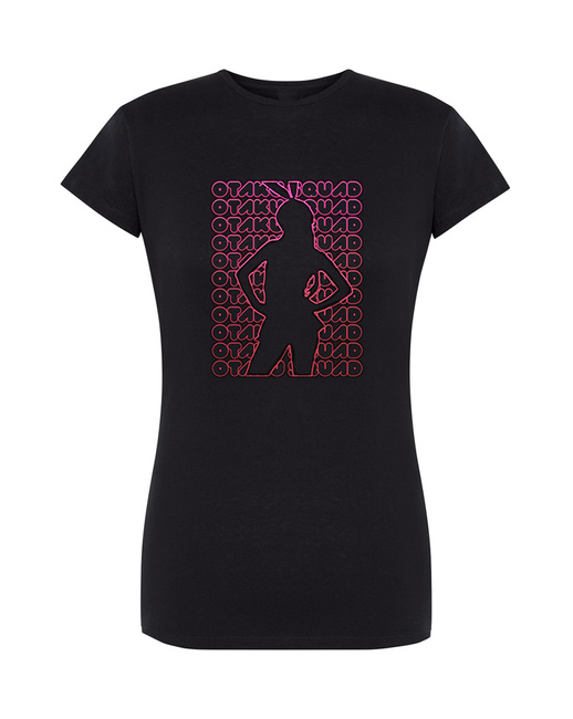 Koszulka damska czarna ANIME manga OTAKU SQUAD t-shirt