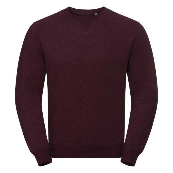 Bluza męska Authentic Melange burgundowy melanż Russell