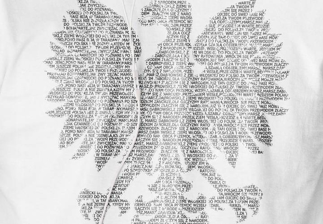 Koszulka męska ORZEŁ Z HYMNEM POLSKI