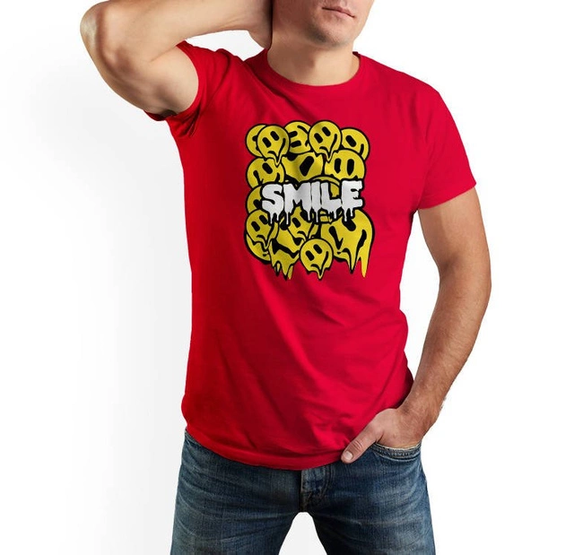 Koszulka męska SMILE t-shirt z nadrukiem