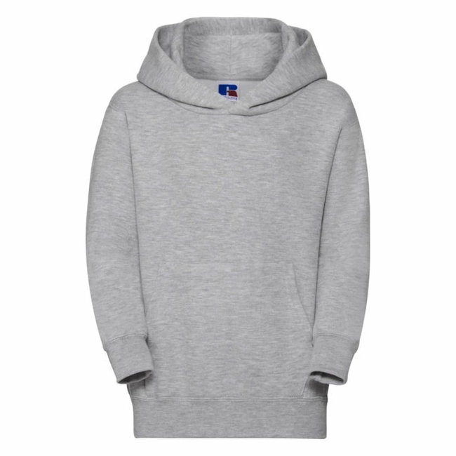 Bluza dziecięca kangurka z kapturem jasnoszara Russell