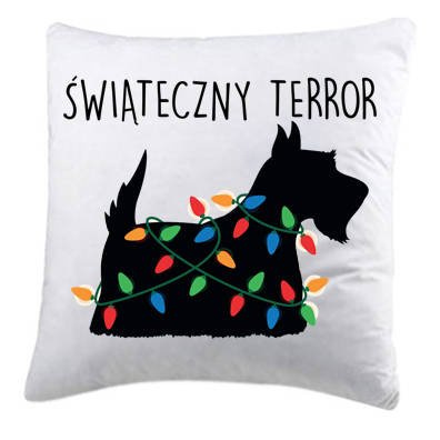 Poduszka świąteczna ze zwierzętami wzór 34