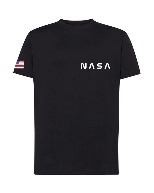NASA koszulka męska, na prezent w kolorze czarnym