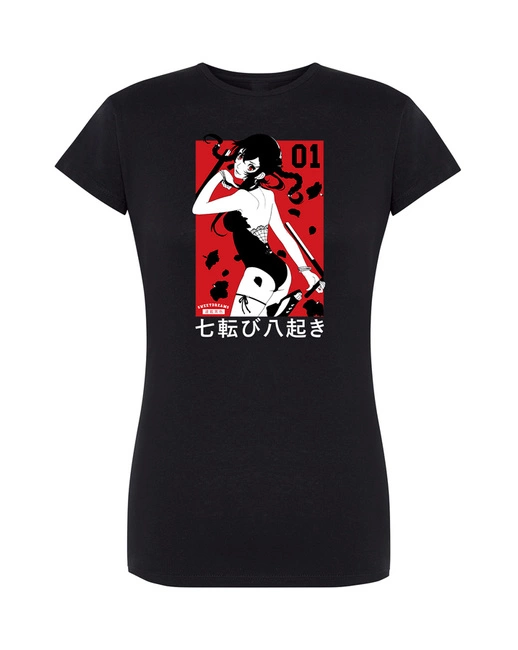 Koszulka damska czarna ANIME manga SHOUJO t-shirt