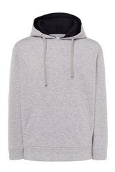 Bluza z kontrastowym kapturem Ocean Hooded Contrast Kangaroo szaro-granatowa