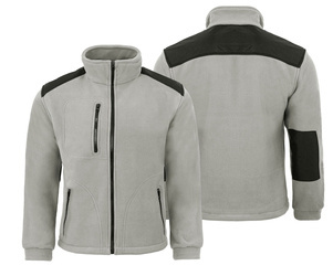 Gruby polar ze wzmocnieniami jasny szary/czarny FLRA 340