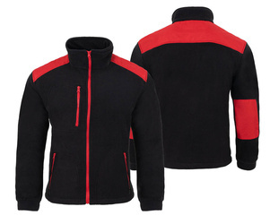 Gruby polar ze wzmocnieniami czarny/czerwony FLRA 340