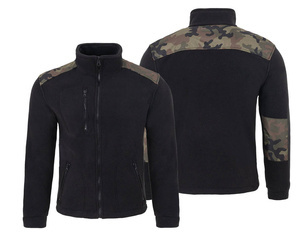 Gruby polar ze wzmocnieniami czarny/moro FLRA 340