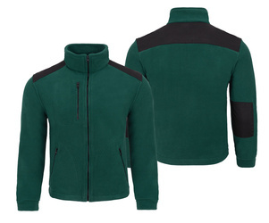 Gruby polar ze wzmocnieniami butelkowa zieleń/czarny FLRA 340