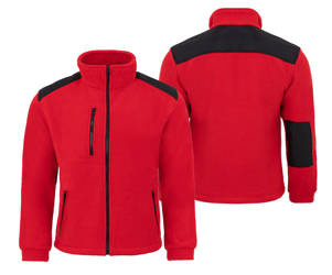 Gruby polar ze wzmocnieniami czerwony/czarny FLRA 340