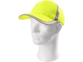 Czapka z daszkiem odblaskowa siateczkowa ELY żółta Canis