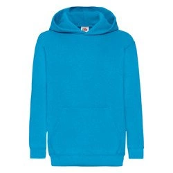 Bluza dziecięca Classic Hooded w kolorze azurowym Fruit of the Loom