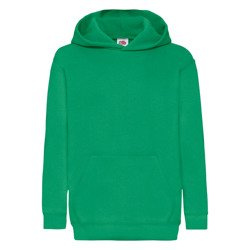 Bluza dziecięca Classic Hooded w kolorze zieleń kelly Fruit of the Loom