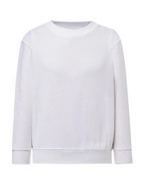 Bluza dziecięca bez kaptura KLASYCZNA w kolorze białym JHK