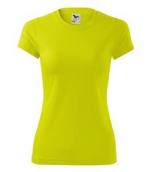Koszulka damska SPORTOWA Fantasy neonowa żółta - MALFINI