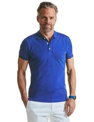 Koszulka polo męska Stretch Polo w kolorze niebieskim Russell