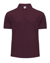 Polówka męska polo Regular 210g JHK burgundowa