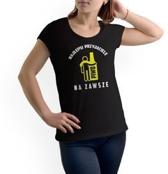 T-shirt damski PIWO - PRZYJACIELE koszulka DLA PIWOSZKI