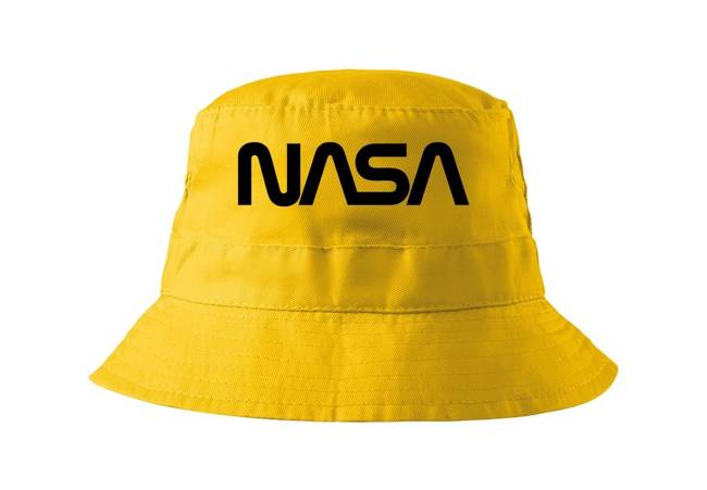 BAWEŁNIANY kapelusik NASA bucket hat KAPELUSZ żółty